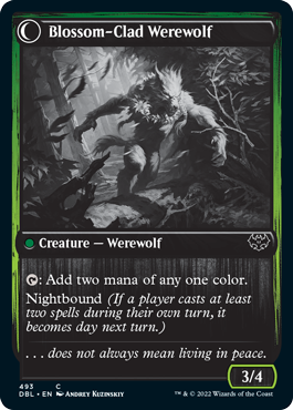 Weaver of Blossoms // Blossom-Clad Werewolf [Innistrad: Double Feature] | Dragon's Lair Comics and Fantasy Houston TX