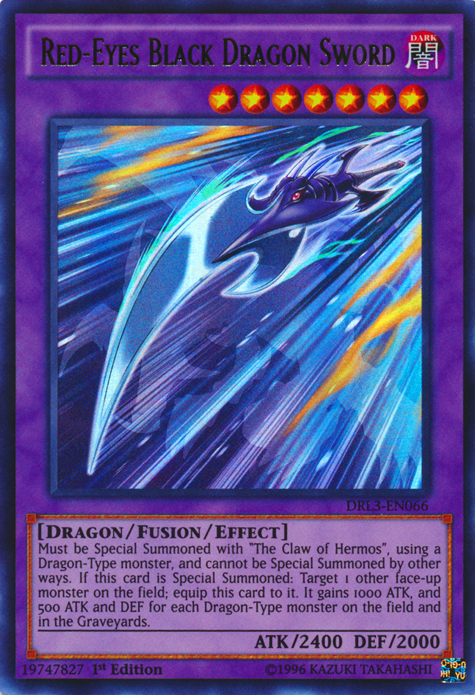 Red-Eyes Black Dragon Sword [DRL3-EN066] Ultra Rare | Dragon's Lair Comics and Fantasy Houston TX