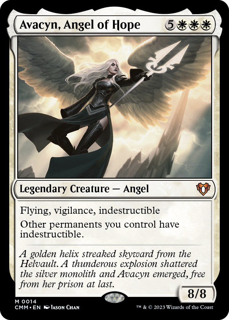 Avacyn, Angel of Hope [Commander Masters] | Dragon's Lair Comics and Fantasy Houston TX