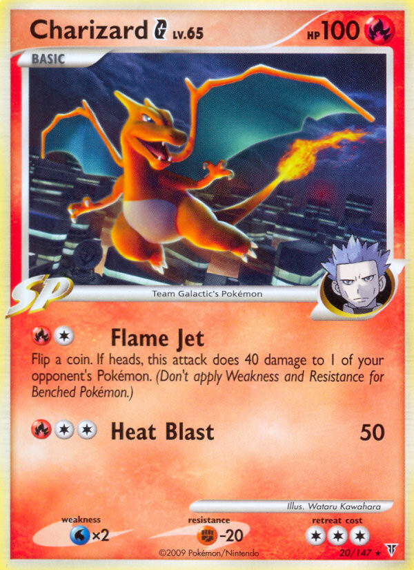 Charizard G (20/147) [Platinum: Supreme Victors] | Dragon's Lair Comics and Fantasy Houston TX