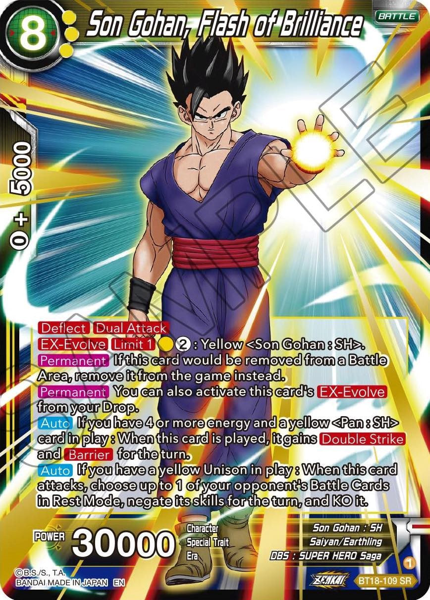 Son Gohan, Flash of Brilliance (BT18-109) [Promotion Cards] | Dragon's Lair Comics and Fantasy Houston TX