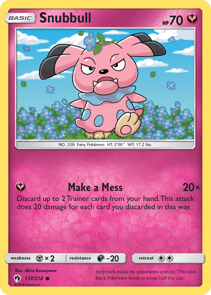 Snubbull (137/214) [Sun & Moon: Lost Thunder] | Dragon's Lair Comics and Fantasy Houston TX