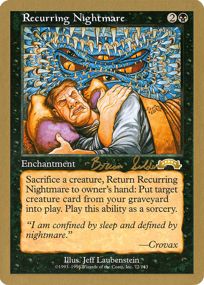 Recurring Nightmare (Brian Selden) [World Championship Decks 1998] | Dragon's Lair Comics and Fantasy Houston TX