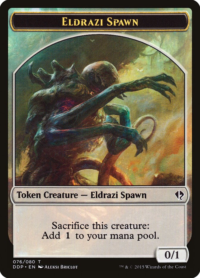 Eldrazi Spawn Token (076/080) [Duel Decks: Zendikar vs. Eldrazi] | Dragon's Lair Comics and Fantasy Houston TX