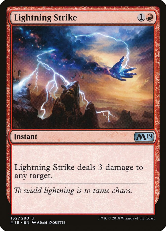 Lightning Strike [Core Set 2019] | Dragon's Lair Comics and Fantasy Houston TX