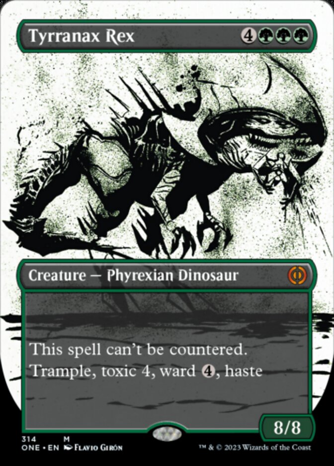 Tyrranax Rex (Borderless Ichor) [Phyrexia: All Will Be One] | Dragon's Lair Comics and Fantasy Houston TX