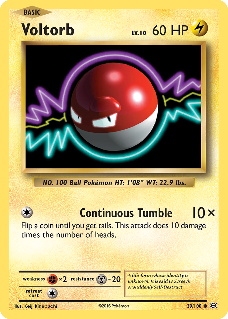 Voltorb (39/108) [XY: Evolutions] | Dragon's Lair Comics and Fantasy Houston TX