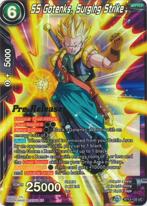 SS Gotenks, Surging Strike (BT13-133) [Supreme Rivalry Prerelease Promos] | Dragon's Lair Comics and Fantasy Houston TX