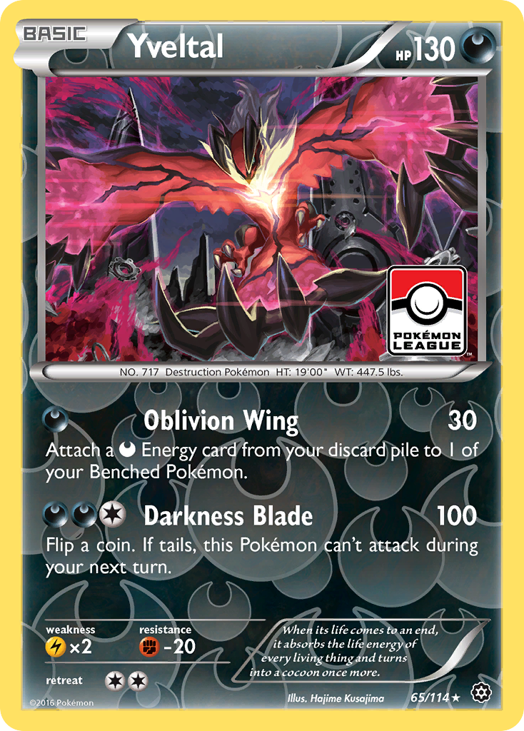 Yveltal (65/114) [XY: Steam Siege] | Dragon's Lair Comics and Fantasy Houston TX