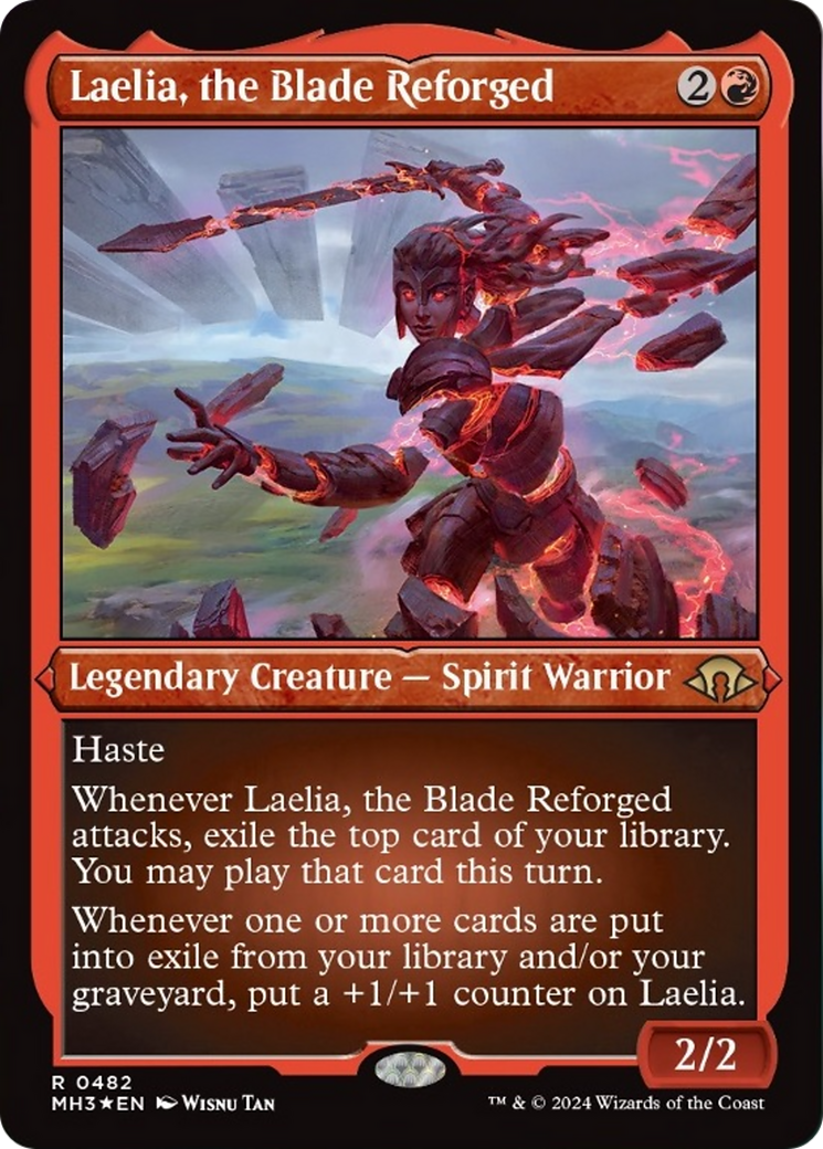 Laelia, the Blade Reforged (Foil Etched) [Modern Horizons 3] | Dragon's Lair Comics and Fantasy Houston TX