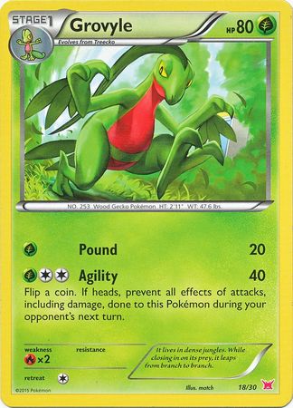 Grovyle (18/30) [XY: Trainer Kit 2 - Latias] | Dragon's Lair Comics and Fantasy Houston TX