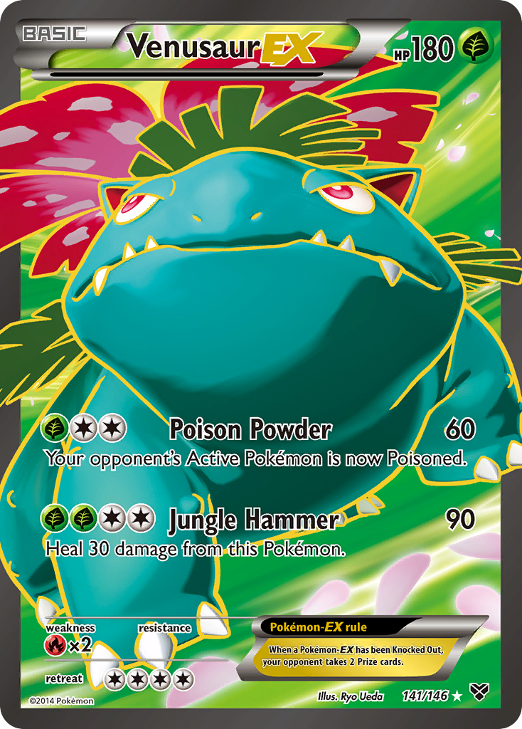 Venusaur EX (141/146) [XY: Base Set] | Dragon's Lair Comics and Fantasy Houston TX