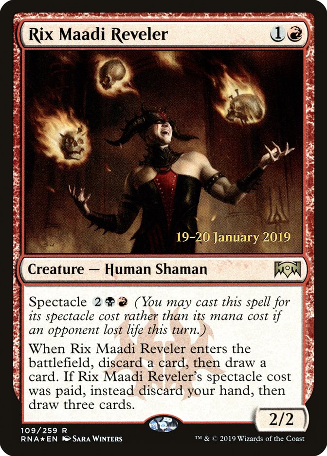 Rix Maadi Reveler [Ravnica Allegiance Prerelease Promos] | Dragon's Lair Comics and Fantasy Houston TX