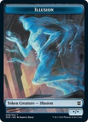 Illusion // Plant Double-Sided Token [Zendikar Rising Tokens] | Dragon's Lair Comics and Fantasy Houston TX