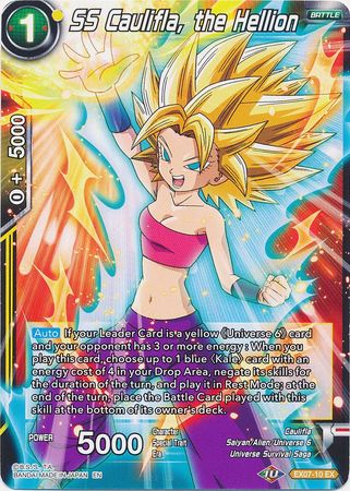 SS Caulifla, the Hellion (EX07-10) [Magnificent Collection Fusion Hero] | Dragon's Lair Comics and Fantasy Houston TX