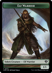 Elf Warrior // Cleric Double-Sided Token [Commander Masters Tokens] | Dragon's Lair Comics and Fantasy Houston TX