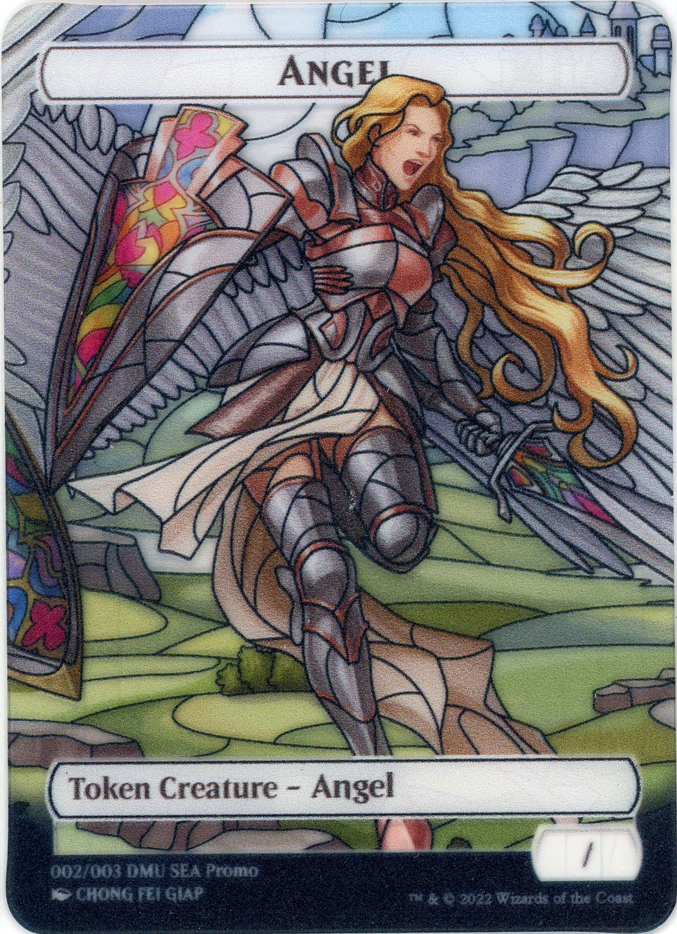 Angel Token (SEA Exclusive) [Dominaria United Tokens] | Dragon's Lair Comics and Fantasy Houston TX