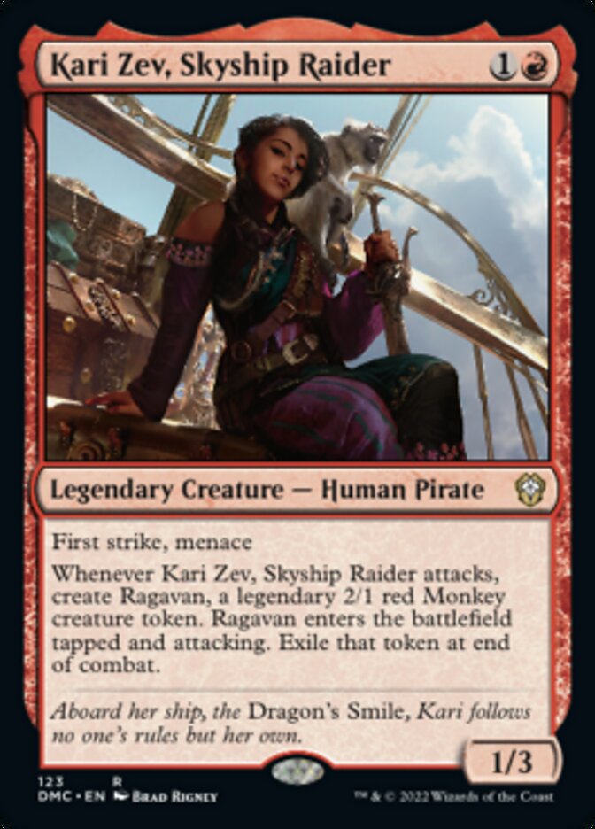 Kari Zev, Skyship Raider [Dominaria United Commander] | Dragon's Lair Comics and Fantasy Houston TX