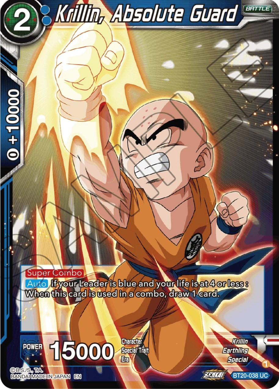 Krillin, Absolute Guard (BT20-038) [Power Absorbed] | Dragon's Lair Comics and Fantasy Houston TX