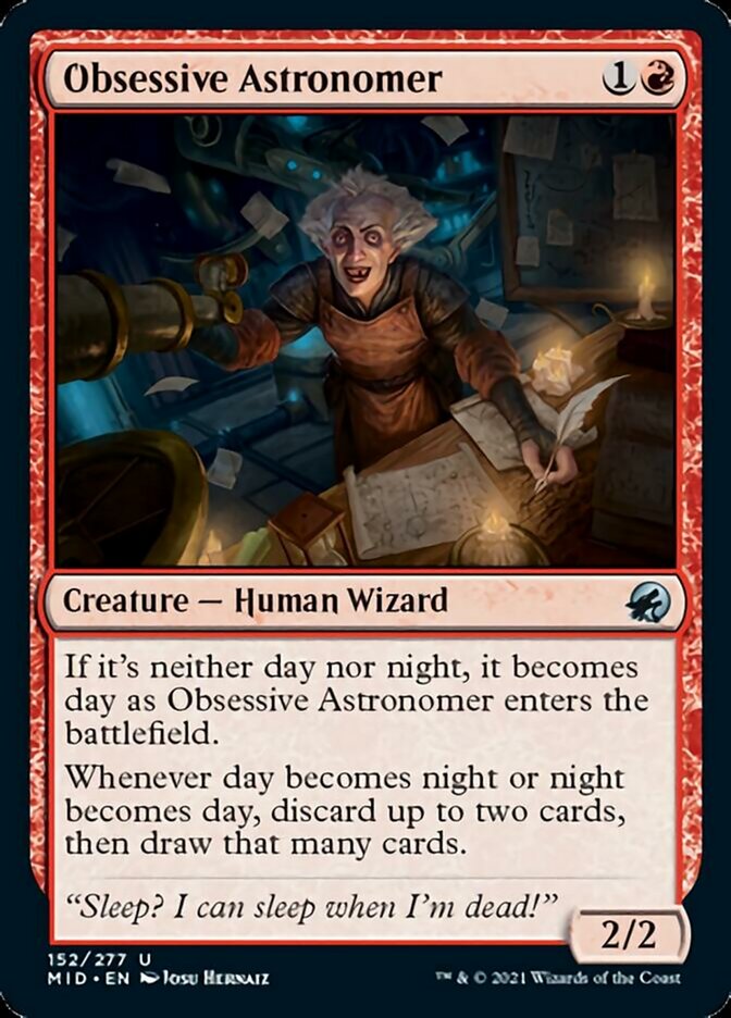 Obsessive Astronomer [Innistrad: Midnight Hunt] | Dragon's Lair Comics and Fantasy Houston TX