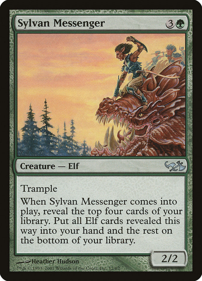 Sylvan Messenger [Duel Decks: Elves vs. Goblins] | Dragon's Lair Comics and Fantasy Houston TX