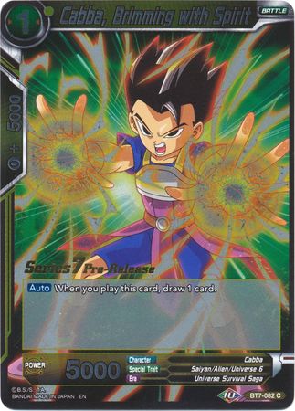 Cabba, Brimming with Spirit (BT7-082_PR) [Assault of the Saiyans Prerelease Promos] | Dragon's Lair Comics and Fantasy Houston TX