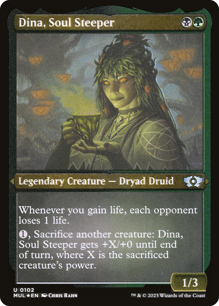 Dina, Soul Steeper (Foil Etched) [Multiverse Legends] | Dragon's Lair Comics and Fantasy Houston TX