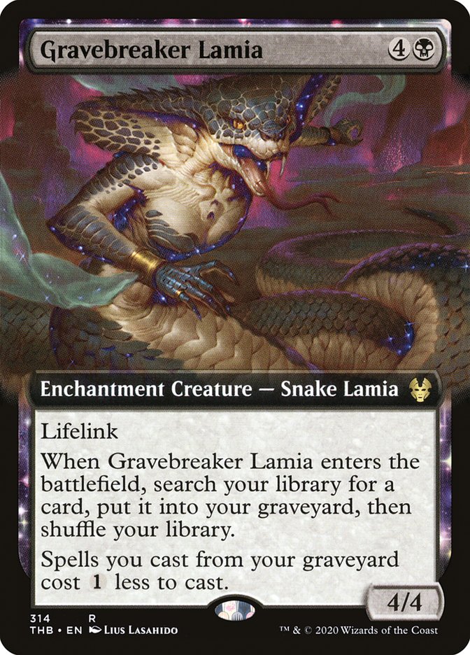 Gravebreaker Lamia (Extended Art) [Theros Beyond Death] | Dragon's Lair Comics and Fantasy Houston TX