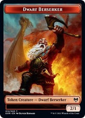 Dwarf Berserker // Tibalt, Cosmic Impostor Emblem Double-Sided Token [Kaldheim Tokens] | Dragon's Lair Comics and Fantasy Houston TX