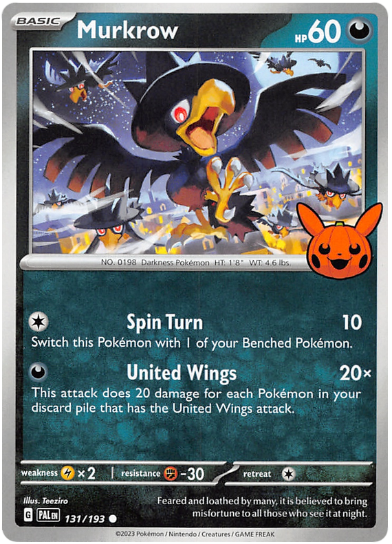 Murkrow (131/193) [Trick or Trade 2023] | Dragon's Lair Comics and Fantasy Houston TX