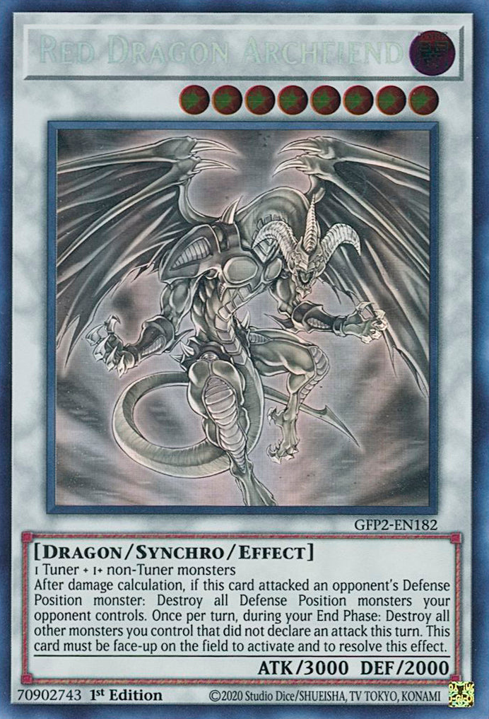 Red Dragon Archfiend [GFP2-EN182] Ghost Rare | Dragon's Lair Comics and Fantasy Houston TX