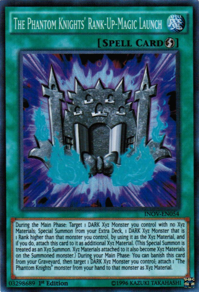 The Phantom Knights' Rank-Up-Magic Launch [INOV-EN054] Super Rare | Dragon's Lair Comics and Fantasy Houston TX