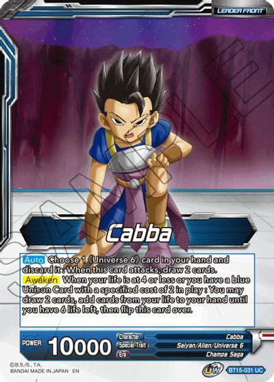 Cabba // SS Cabba, Proud Volley (BT15-031) [Saiyan Showdown] | Dragon's Lair Comics and Fantasy Houston TX