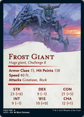 Frost Giant Art Card (Gold-Stamped Signature) [Dungeons & Dragons: Adventures in the Forgotten Realms Art Series] | Dragon's Lair Comics and Fantasy Houston TX