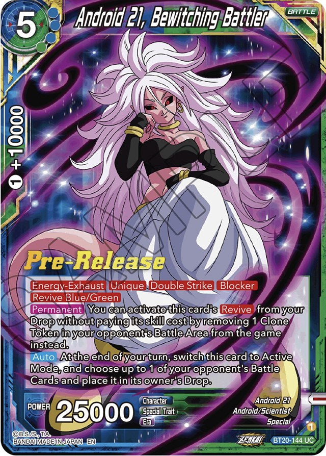 Android 21, Bewitching Battler (BT20-144) [Power Absorbed Prerelease Promos] | Dragon's Lair Comics and Fantasy Houston TX