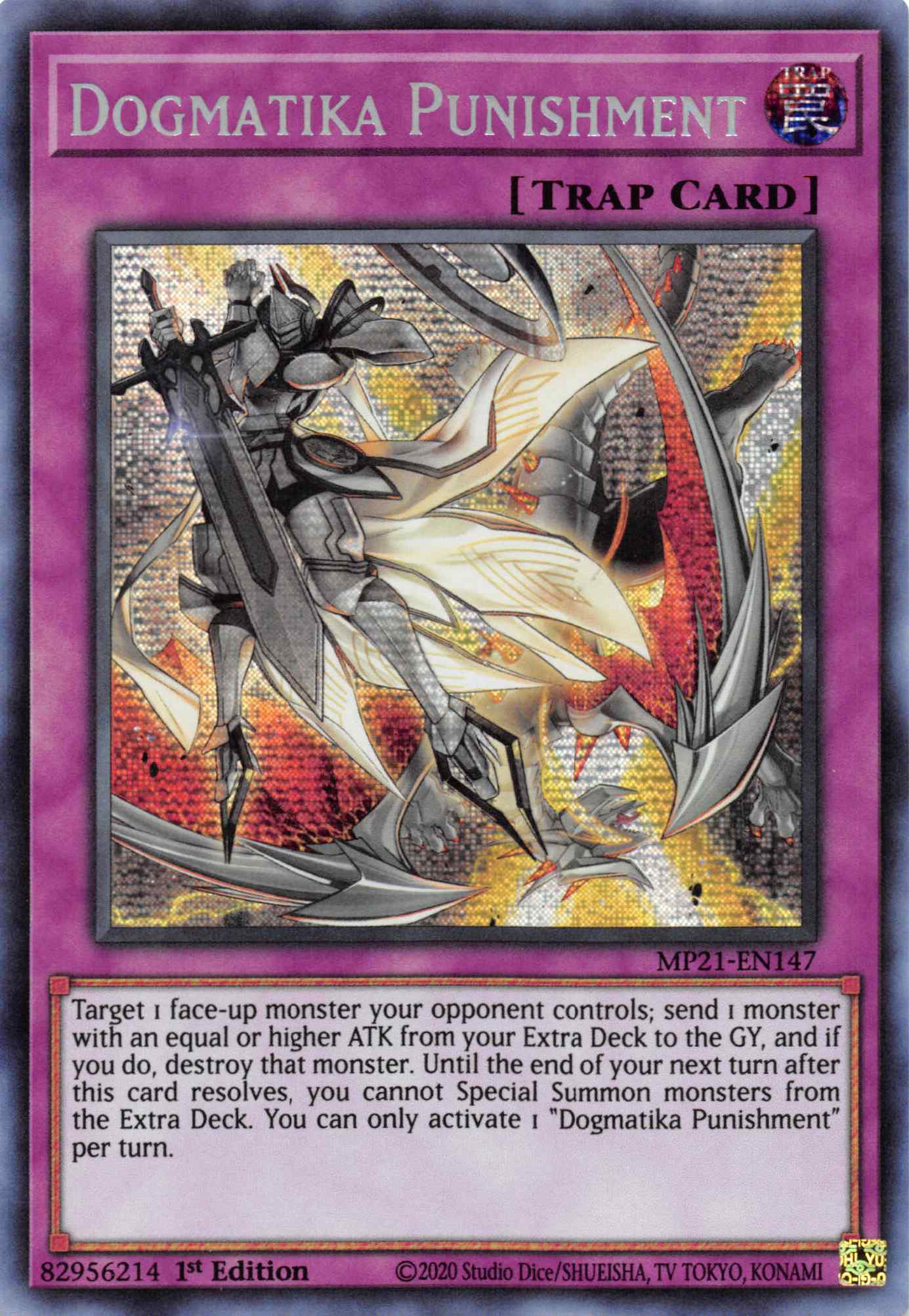 Dogmatika Punishment [MP21-EN147] Prismatic Secret Rare | Dragon's Lair Comics and Fantasy Houston TX