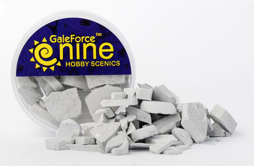 Gale Force 9 Miniatures Tools: Hobby Round Concrete Rubble | Dragon's Lair Comics and Fantasy Houston TX