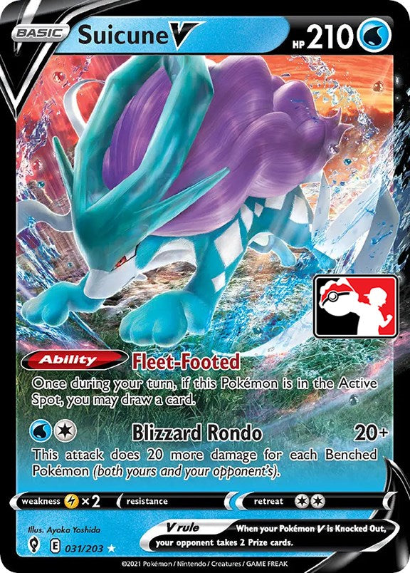 Suicune V (031/203) [Prize Pack Series One] | Dragon's Lair Comics and Fantasy Houston TX