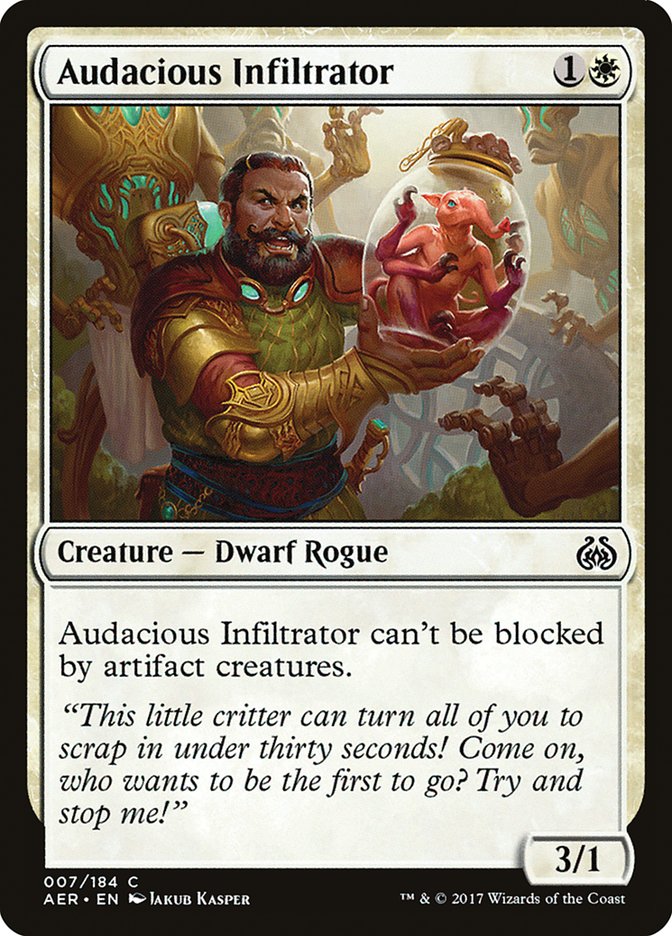 Audacious Infiltrator [Aether Revolt] | Dragon's Lair Comics and Fantasy Houston TX