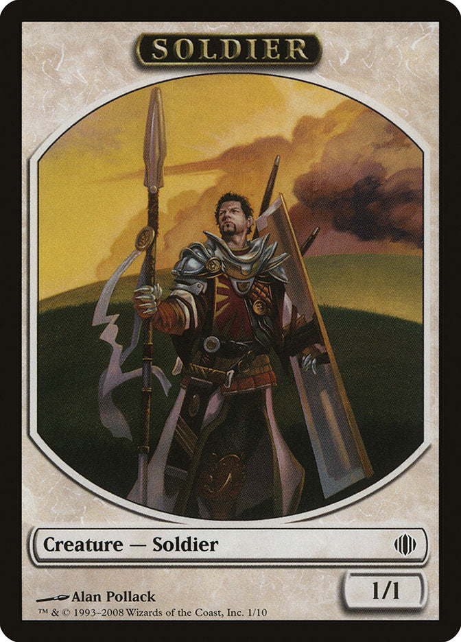 Soldier Token [Shards of Alara Tokens] | Dragon's Lair Comics and Fantasy Houston TX