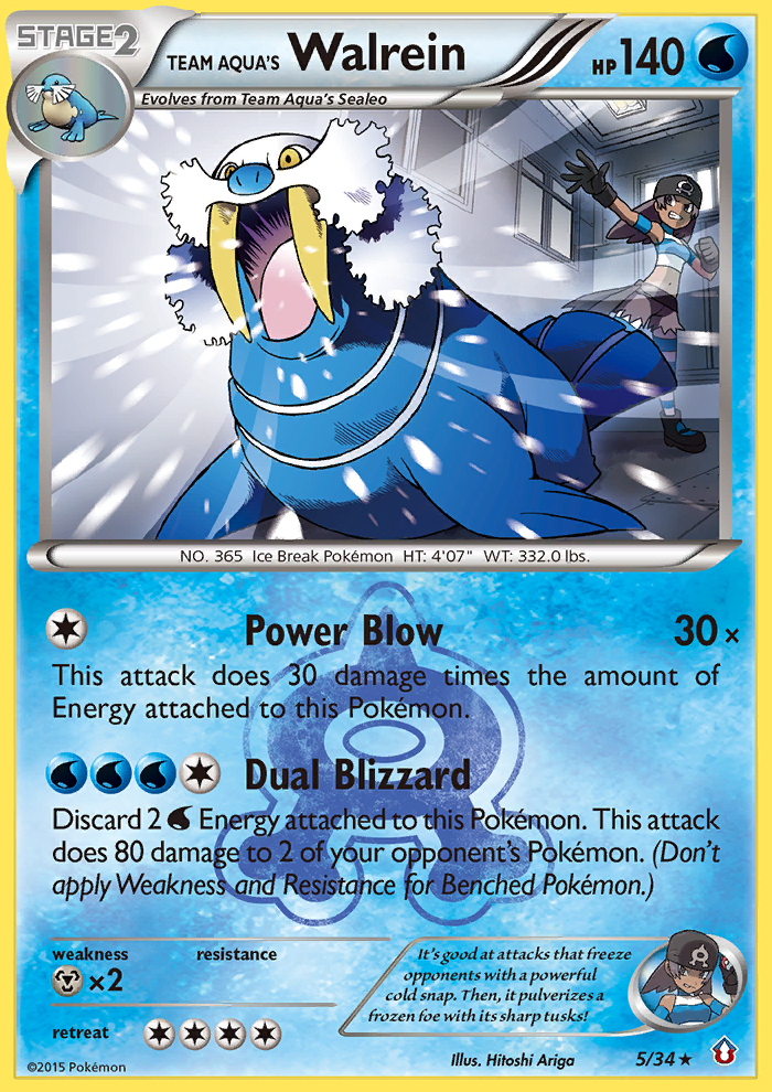 Team Aqua's Walrein (5/34) [XY: Double Crisis] | Dragon's Lair Comics and Fantasy Houston TX