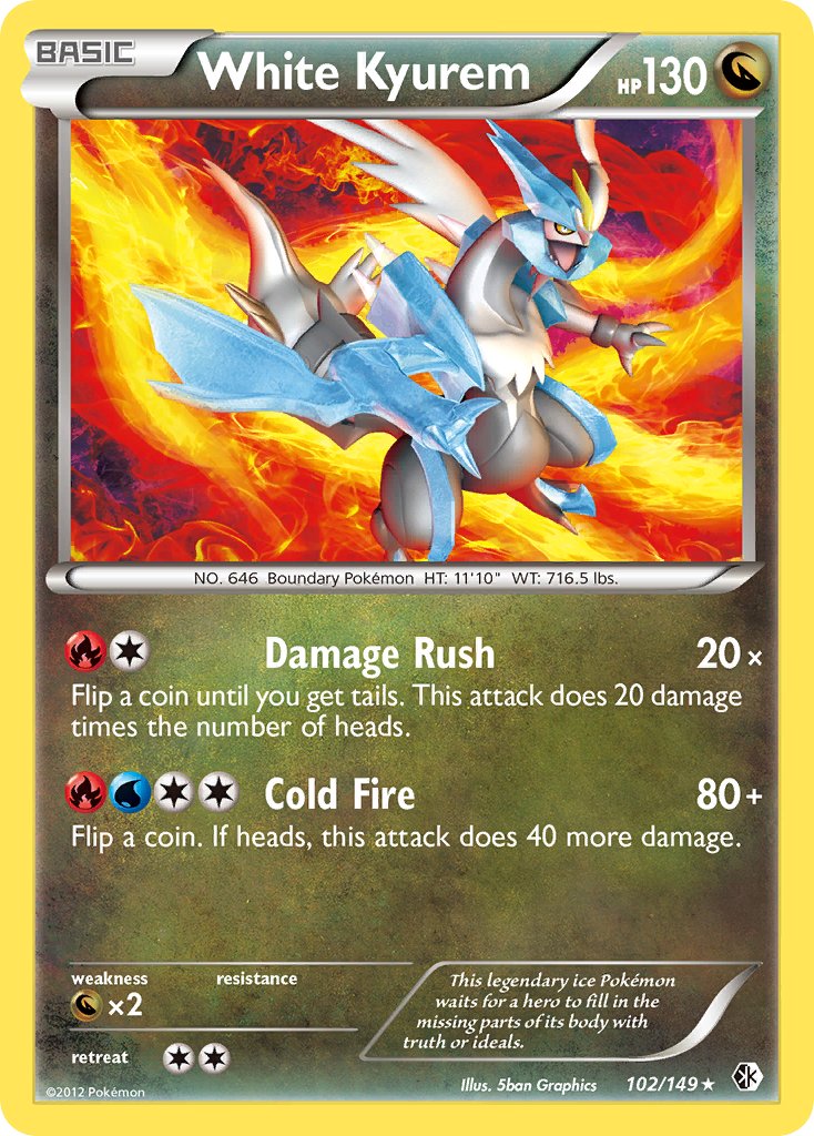 White Kyurem (102/149) (Theme Deck Exclusive) [Black & White: Boundaries Crossed] | Dragon's Lair Comics and Fantasy Houston TX