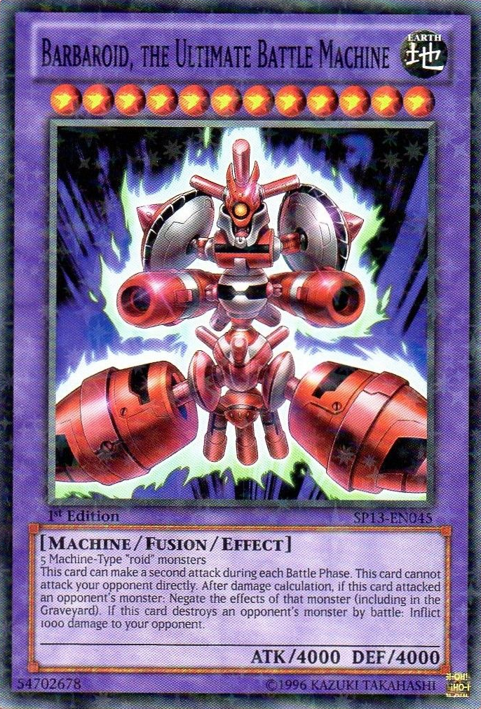 Barbaroid, the Ultimate Battle Machine [SP13-EN045] Starfoil Rare | Dragon's Lair Comics and Fantasy Houston TX