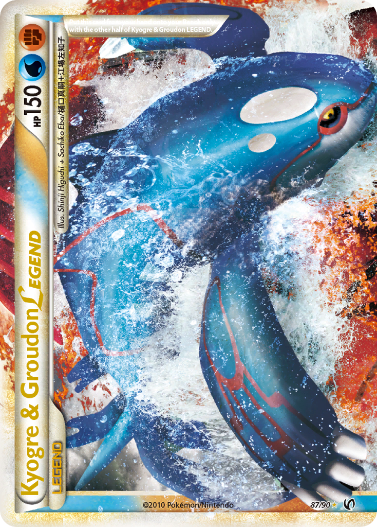 Kyogre & Groudon LEGEND (87/90) [HeartGold & SoulSilver: Undaunted] | Dragon's Lair Comics and Fantasy Houston TX