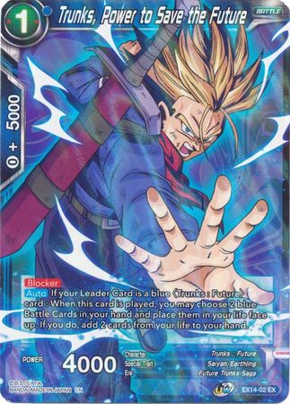 Trunks, Power to Save the Future (EX14-02) [Battle Advanced] | Dragon's Lair Comics and Fantasy Houston TX