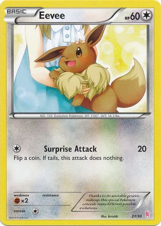 Eevee (21/30) [XY: Trainer Kit - Sylveon] | Dragon's Lair Comics and Fantasy Houston TX