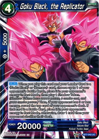 Goku Black, the Replicator (BT7-042) [Assault of the Saiyans] | Dragon's Lair Comics and Fantasy Houston TX