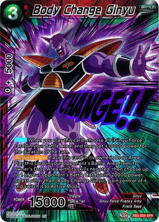 Body Change Ginyu (SPR) (TB3-006) [Clash of Fates] | Dragon's Lair Comics and Fantasy Houston TX