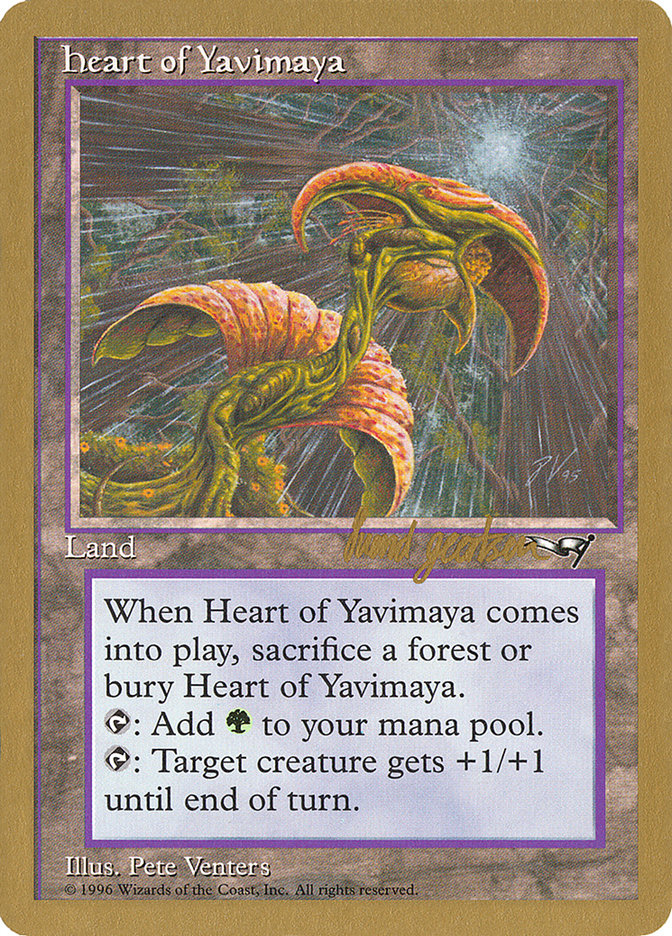 Heart of Yavimaya (Svend Geertsen) [World Championship Decks 1997] | Dragon's Lair Comics and Fantasy Houston TX