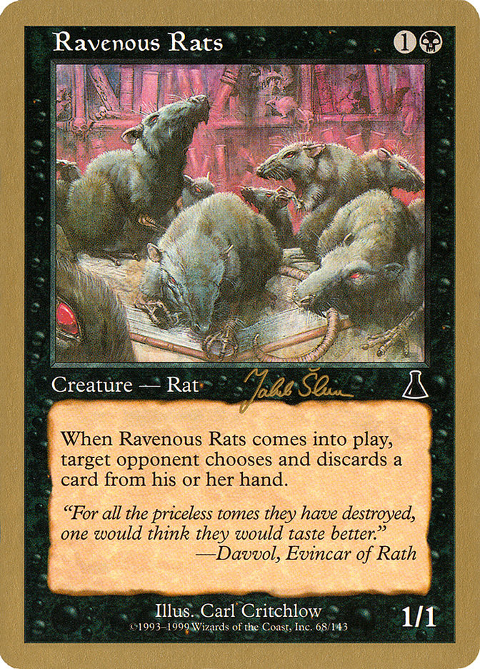 Ravenous Rats (Jakub Slemr) [World Championship Decks 1999] | Dragon's Lair Comics and Fantasy Houston TX